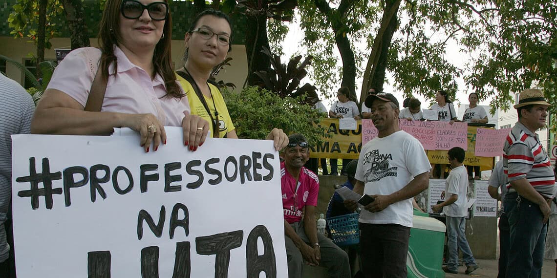 Ufac está de greve desde maio, professores e técnicos reivindicam melhores condições de trabalho. (Foto: Odair Leal/ A GAZETA)