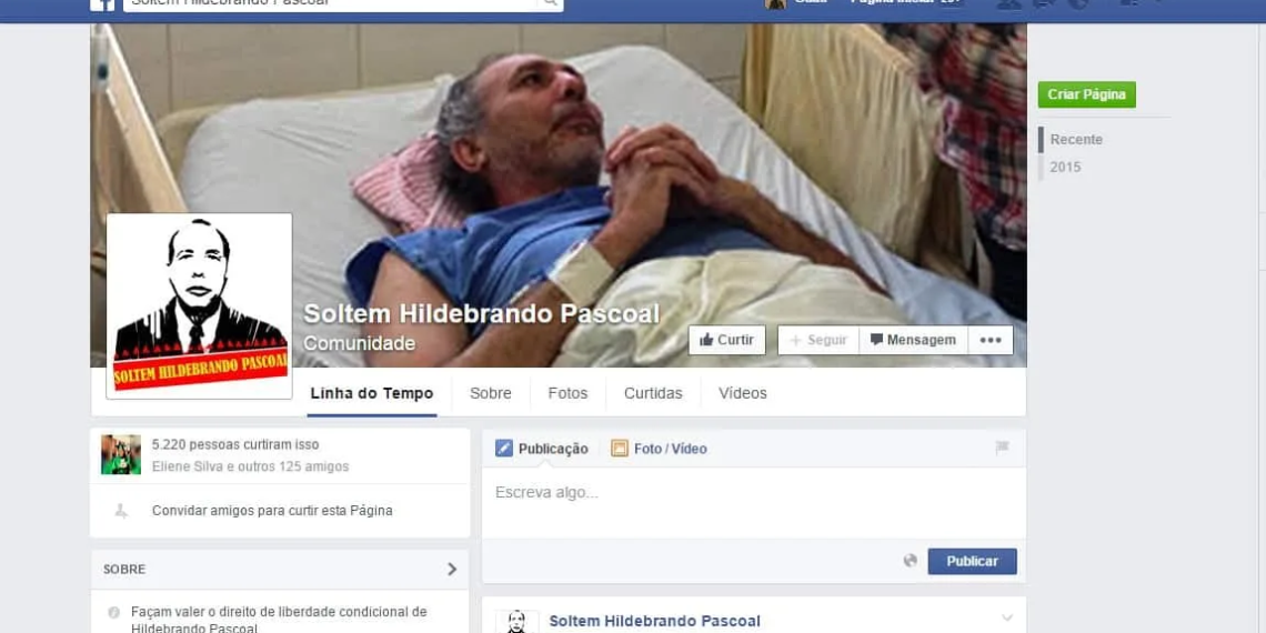 Página no Facebook contabiliza mais de 5,2 mil seguidores. (Foto: Reprodução do Facebook)