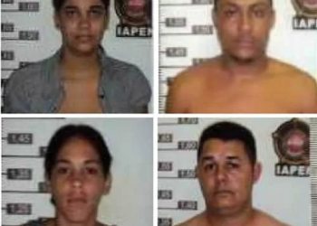 Dois casais foram presos e um adolescente apreendido
