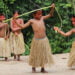 As crianças também participaram da Luta de Resistência “Kenãna Ikinai”, demonstrando a força do povo Yawanawa