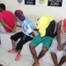 Quatro homens foram presos durante ronda da polícia