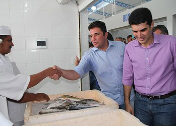 Ministro da Pesca, Gladson Cameli e Vagner Sales inauguram Mercado do Peixe em Cruzeiro do Sul