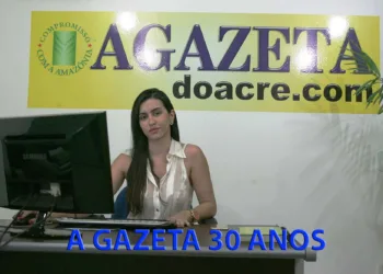 Paula Martinello fala do portal agazetadoacre.com (Foto: Odair Leal/ A GAZETA)
