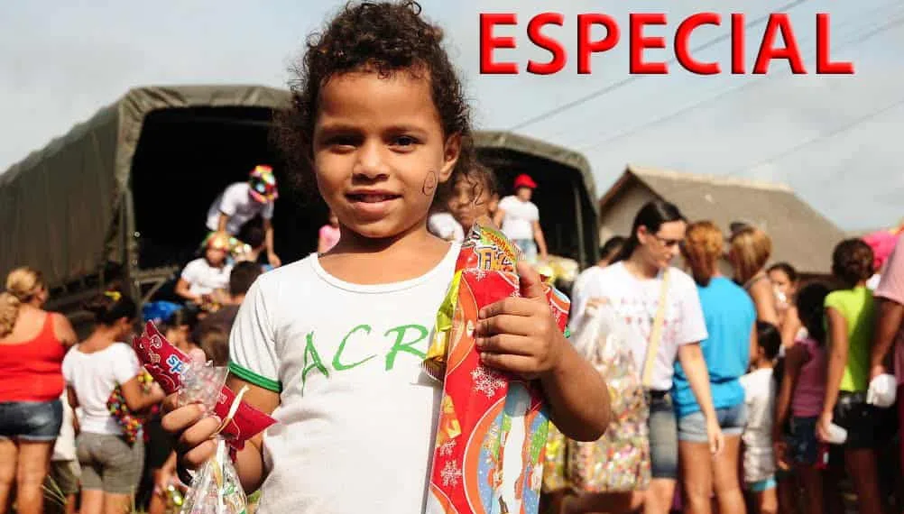 Iniciativa leva alegria a milhares de crianças carentes de Rio Branco e Senador Guiomard. (FOTO: CEDIDA)