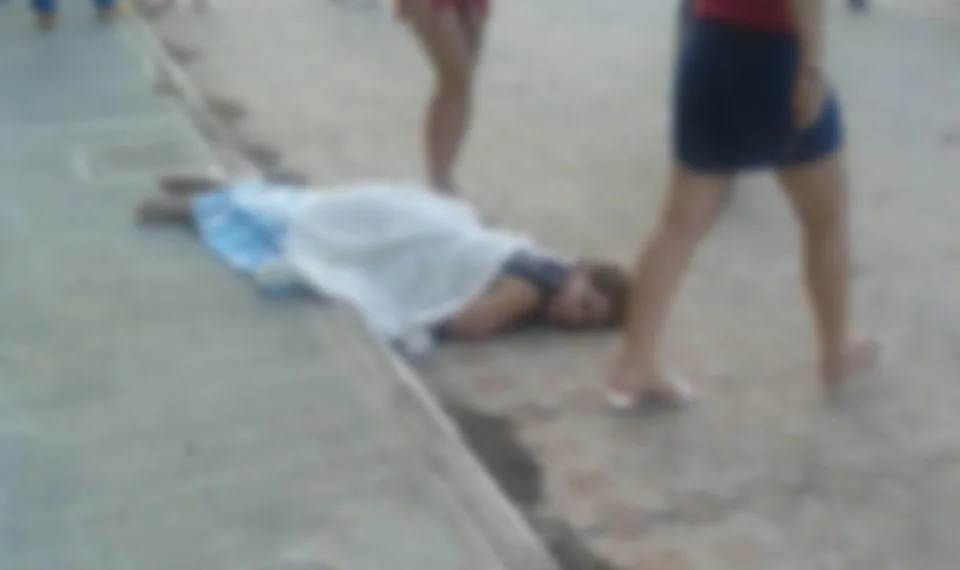 Mulher está no hospital