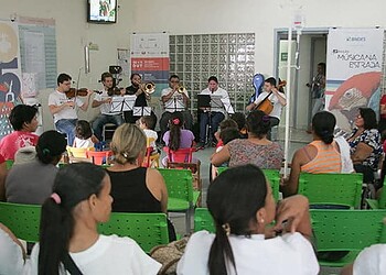 Apresentações foram realizadas por alguns membros da Orquestra Sinfônica do Theatro da Paz. (Foto: Odair Leal/ A GAZETA)