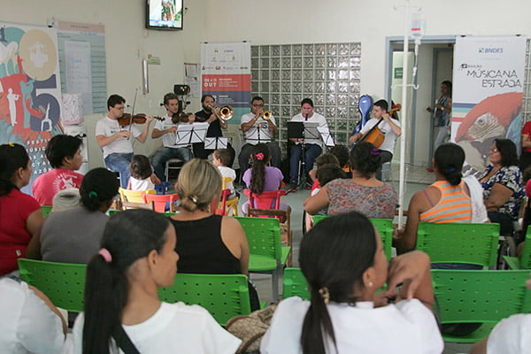 Apresentações foram realizadas por alguns membros da Orquestra Sinfônica do Theatro da Paz. (Foto: Odair Leal/ A GAZETA)