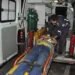 O policial foi socorrido por uma equipe de suporte avançado do Samu