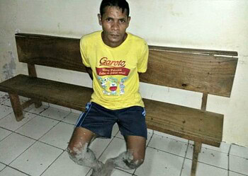 Lucimar Bezerra, de 33 anos, foi preso e encaminhado para a delegacia em Rio Branco (Foto: Divulgação/Polícia Civil)