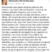 Alessandra Marques posta críticas duras a quem comemora morte da colega promotora