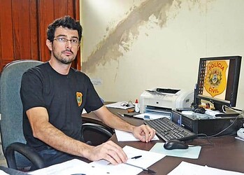 O delegado Rêmulo Diniz, da Polícia Civil de Sena Madureira