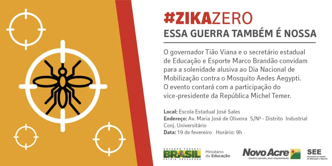Estudantes e professores deflagram operação Zika Zero