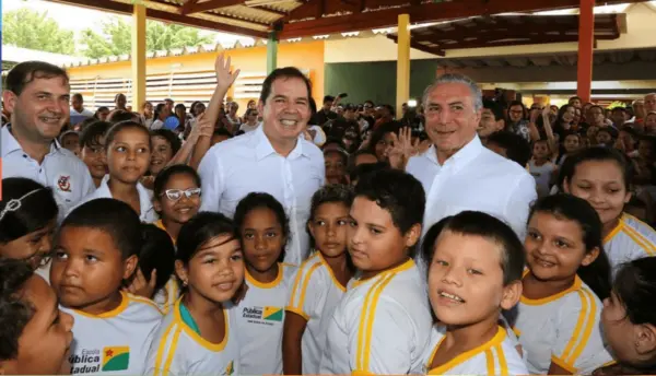 Tião Viana e Michel Temer participam do lançamento da campanha Escola Sem Zika