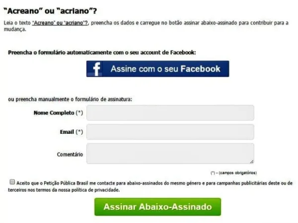 Consulta pública sobre gentílico ‘acreano’ ou ‘acriano’ termina em 4 dias