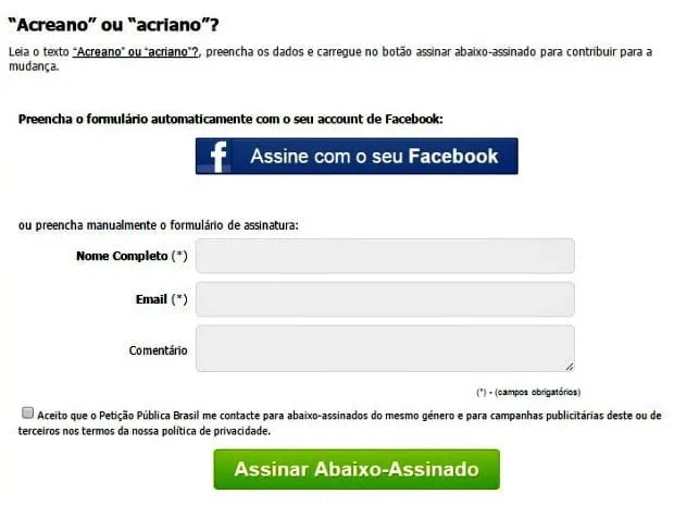 Consulta pública sobre gentílico ‘acreano’ ou ‘acriano’ termina em 4 dias