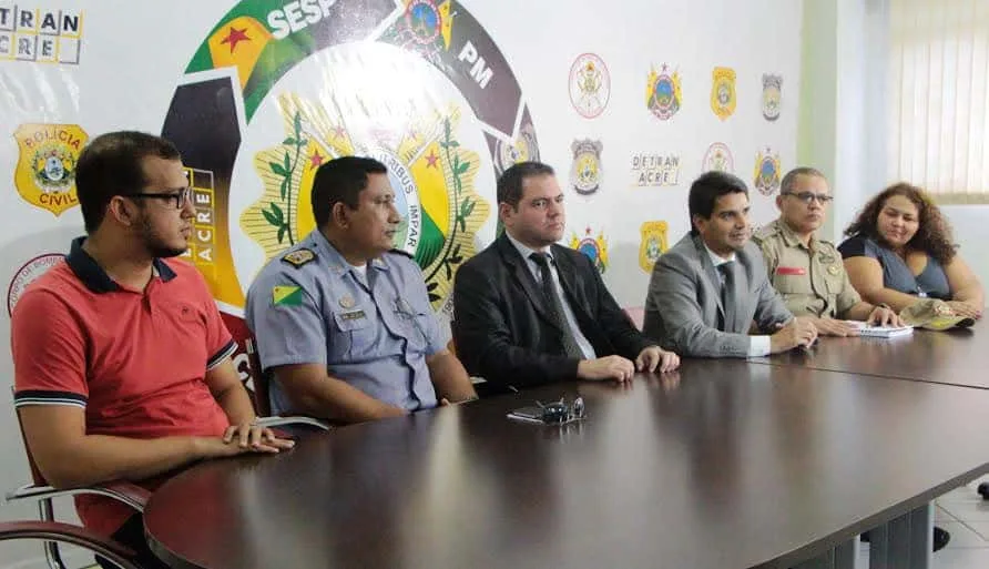 Representantes da Segurança Pública e da Cultura. (Ascom Sesp)