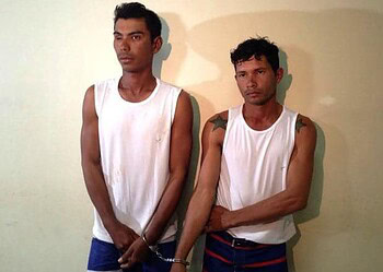Polícia prende dois homens suspeitos de matar delegado 4 Valderlir e Antônio foram reconhecidos por pessoas que estavam com delegado