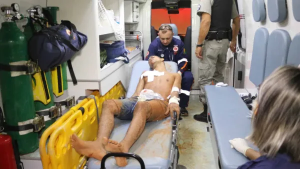 Assaltante é baleado durante perseguição com polícia