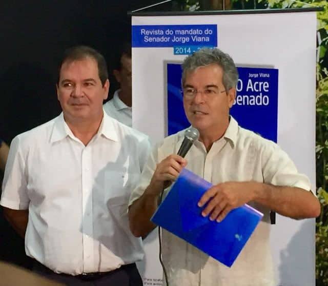 Jorge Viana recebeu o apoio do governador Tião Viana