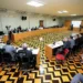 O governo do Estado, por meio da Secretaria de Desenvolvimento Econômico, Mineração e Energia (Semede), e o Banco da Amazônia assinaram um protocolo de intenções para alinhar ações de fomento no Pará. O banco vai disponibilizar R$1,5 bilhão em recursos para serem aplicados em diversos setores da economia que estejam alinhadas ao plano de desenvolvimento articulado pelo governo estadual. O protocolo foi assinado na manhã desta terça-feira, 29, no Palácio do Governo.

FOTO: ANTONIO SILVA / AG. PARÁ
DATA: 29.03.2016
BELÉM - PARÁ
