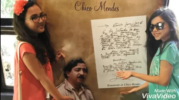 Crianças regitram passeio no Parque Chico Mendes em canal do YouTube