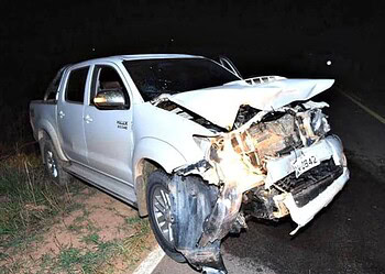 Acidente ocorreu na madrugada deste domingo (21) na BR-317 no Acre (Foto Jardy Lopes Assessoria)