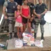 Policiais militares encontram crianças em busca de trabalho e doam ‘sacolão’