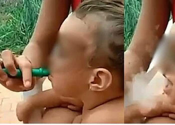 Vídeo de criança de 3 anos fumando narguilé revolta internautas no Acre