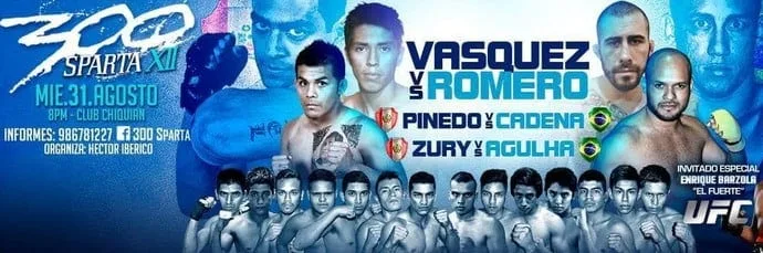 Victor Romero representa o Acre em luta principal de MMA no Peru