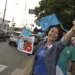 Eliane Sinhasique participa de ‘bandeiraço’ no Centro de Rio Branco