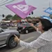 Eliane e Alysson participam de ‘bandeiraço’ na Avenida Ceará
