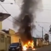 Agente penitenciário tem carro incendiado em frente à sua casa