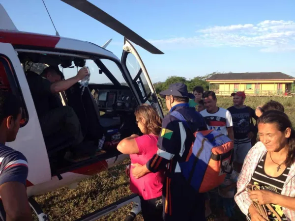 Helicóptero resgata vítima de AVC no interior do estado