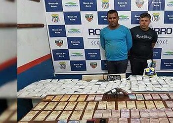 Dois integrantes de facção criminosa são presos pela PM em Boca do Acre