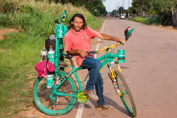Renato Campinho já rodou 66 países de bicicleta