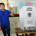 Raimundo Vaz votou no colégio Natalino Brito