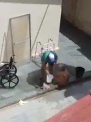 Nas filmagens, filha maltrata e agride idosa por mais de 30 minutos(Foto/Acervo Pessoal)