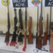 PM apreende submetralhadora e outras sete armas de fogo na Capital