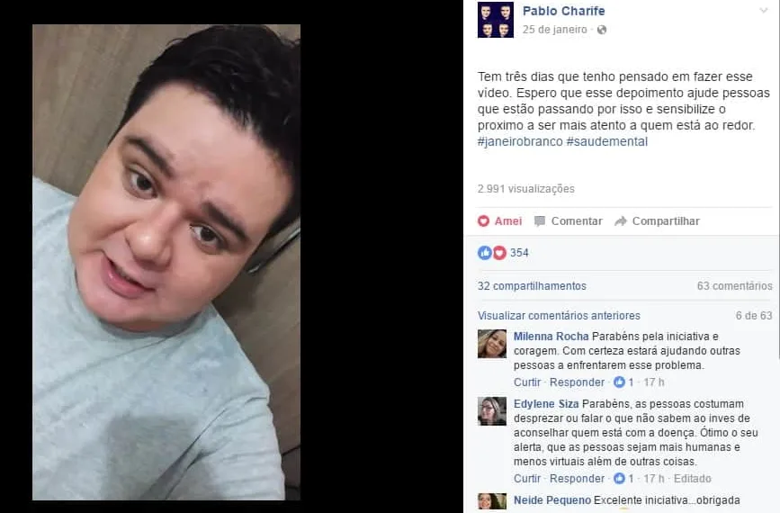 FOTO/ REPRODUÇÃO FACEBOOK