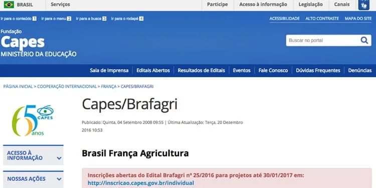 Capes abre inscrições para intercâmbio com a França