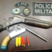 Em menos de 6 horas, Polícia Militar prende foragido da justiça e apreende duas armas de fogo na Capital