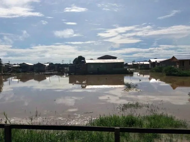 Rio Tarauacá sobe mais de 4 metros e atinge cota de transbordamento de novo