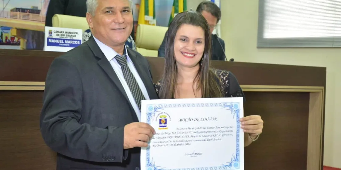 Câmara de Vereadores homenageia Jornal A GAZETA e Rádio Gazeta FM com Moção de Louvor