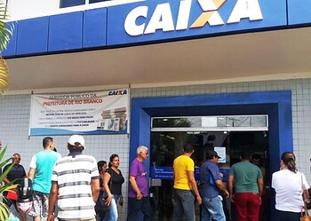 Agências da Caixa estarão abertas sábado para saques de contas inativas do FGTS