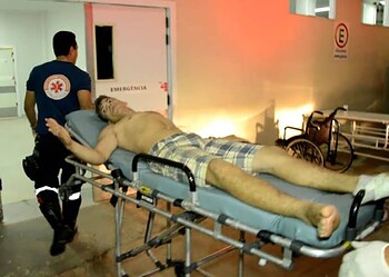 Jovem troca tiros com a polícia e pode ficar paraplégico