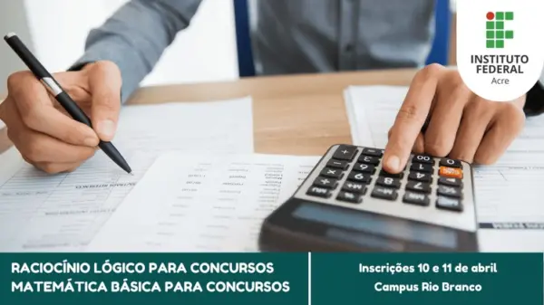 Ifac realiza cursos gratuitos de Raciocínio Lógico e Matemática Báscia