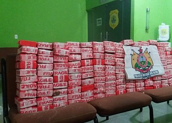 Polícia Militar apreende 180 kg de cocaína durante operação Águas Limpas