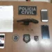 Polícia Civil apreende arma de fogo e duas pessoas em Rio Branco
