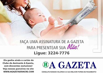 Presenteie com A Gazeta no dia das mães