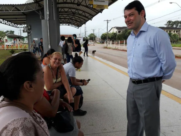 Vereador Roberto Duarte fiscaliza o transporte público na Capital
